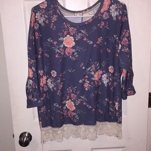 Floral sweater
